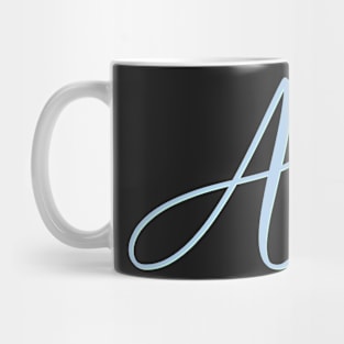 Copy of Letter A Blue Initial Mug